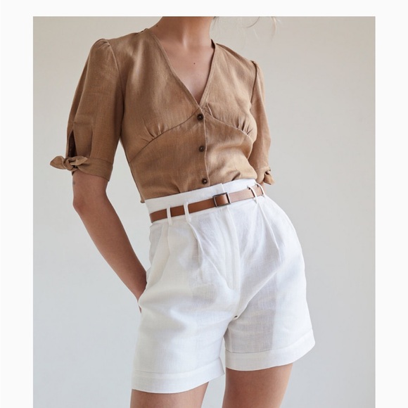 Linen Handmade Studio—Linen Shorts Sydney - Picture 3 of 9